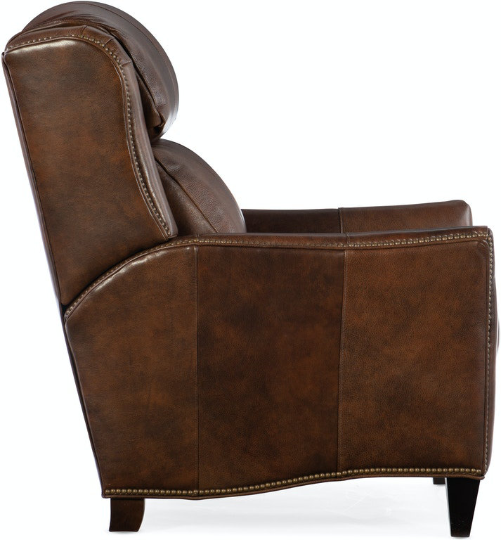 Lancaster Recliner, Rio Mineral Genuine Leather, Cobblestone, Power