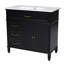 Meuble-lavabo 36 po avec lavabo, armoire de salle de bain avec tiroirs, structure solide et panneau de fibres à densité moyenne-1104504024