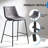 Bellino Upholstered Counter Stool with Metal Frame-210964605