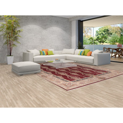 Tapis traditionnel rouge 9 x 13