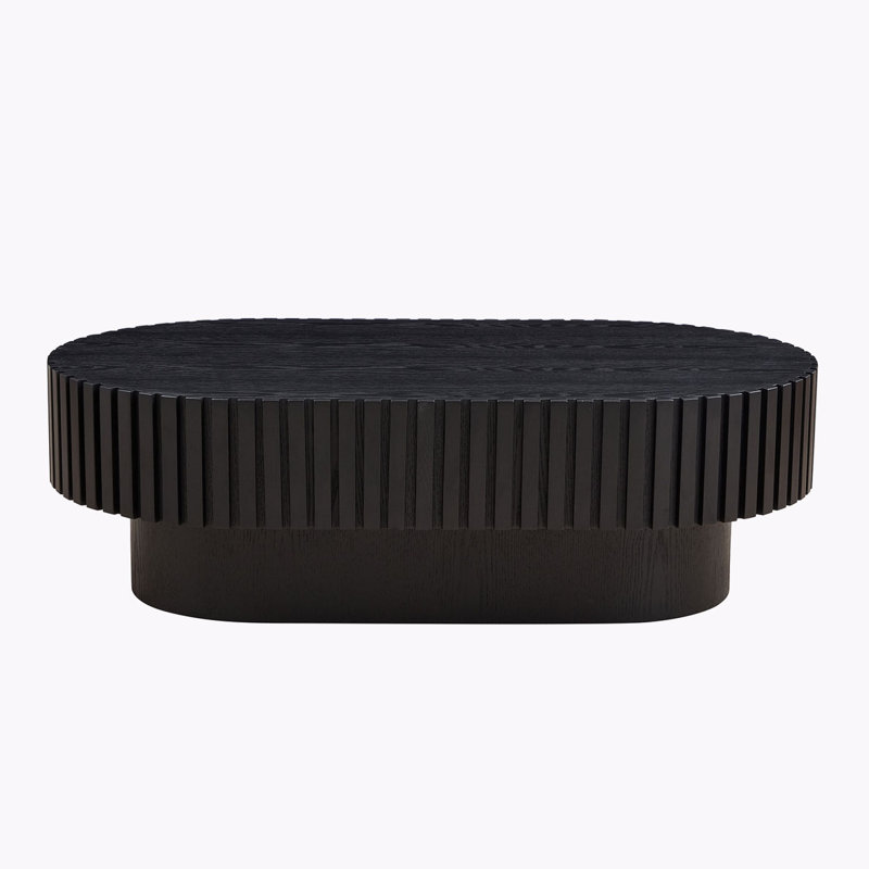 Table basse cylindrique Handcraft, Noir, noir, noir, noir