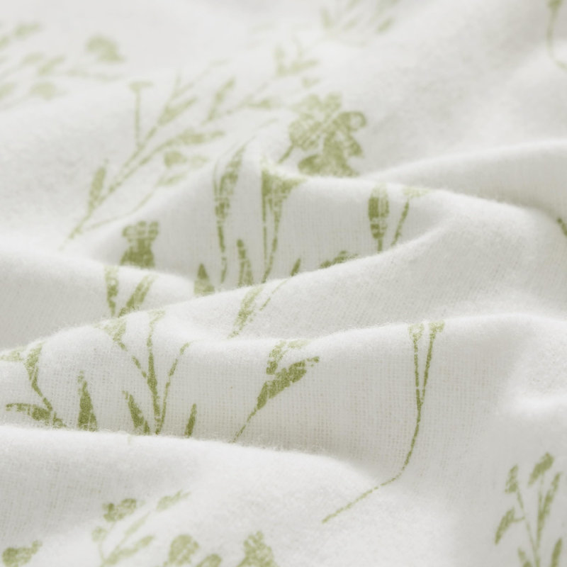 Ensemble de lit en flanelle 100% coton, Ensemble de draps pour grand lit avec 2 taies d'or