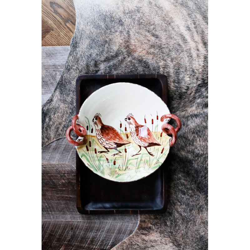 Wildlife Terra Bianca Serving Bowl