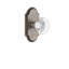 Grandeur Arc Plate Passage with Bordeaux Crystal Door Knob-96330951-96330946