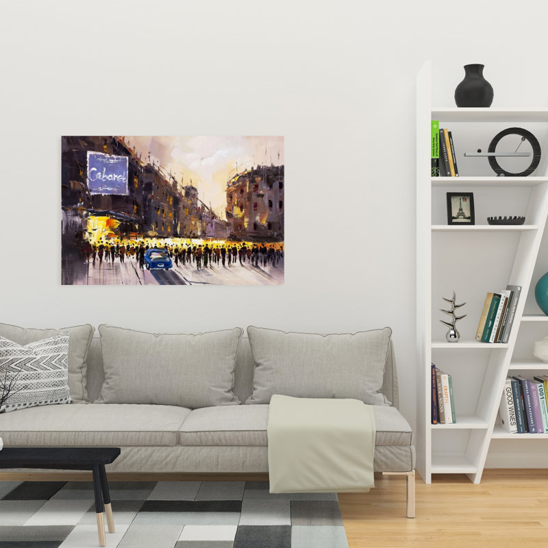 Ready for the show - Yellow Places Canvas for Home Decor