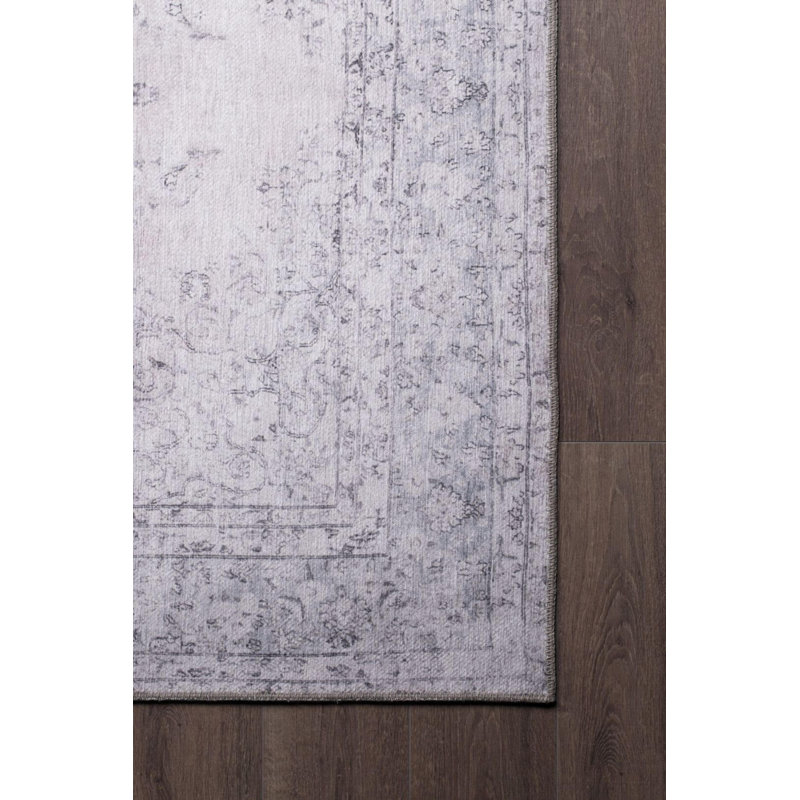 Tapis beige à motif tissé rétro, Rectangle 3 pi 10 po x 5 pi 3 po