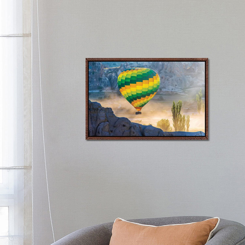 Cappadocia,Turkey 1 Piece Wall Art on Canvas, 66.04 cm H x 45.72 cm W, Classic Brown Wood Framed