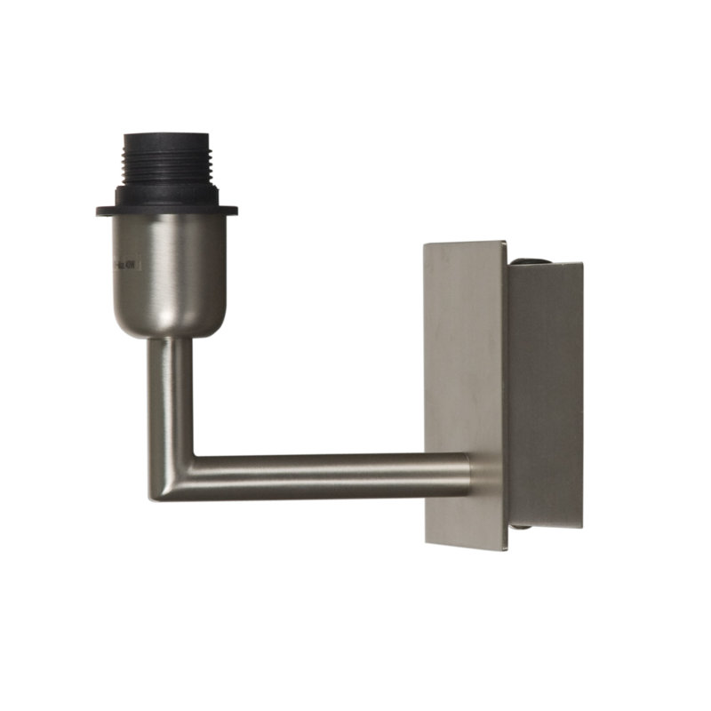 Renteria Armed Sconce, Nickel Satin