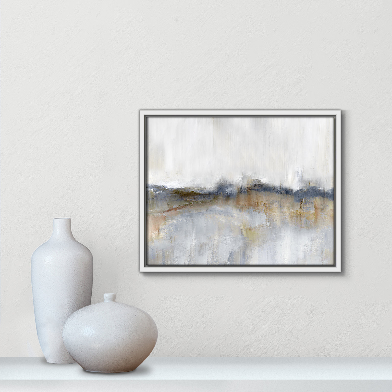 Rosebud Print by Nan, 12.5" H x 15.5" W, White