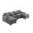 Modern Large Chenille Fabric U-Shape Sectional Sofa-314094304