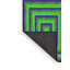 Tapis vert/noir tissé à la machine-1946064227