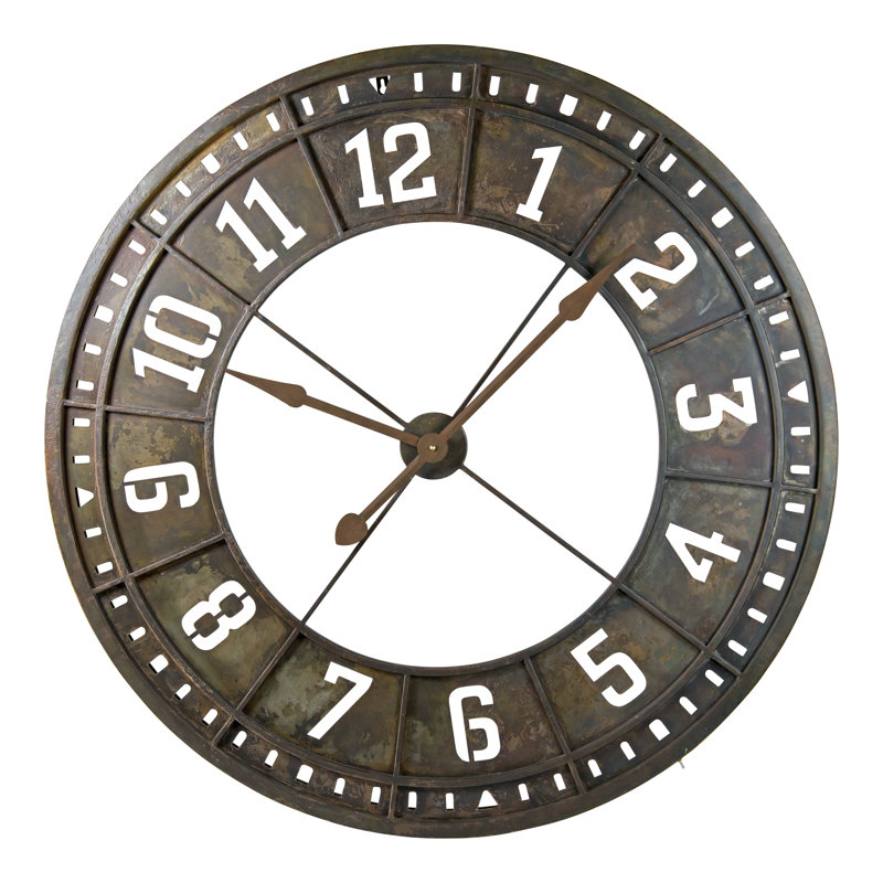 Très grande horloge murale 36 po