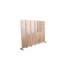 Cloison pliante en bois massif l 82,8 "x H 65", 6 panneaux, naturel