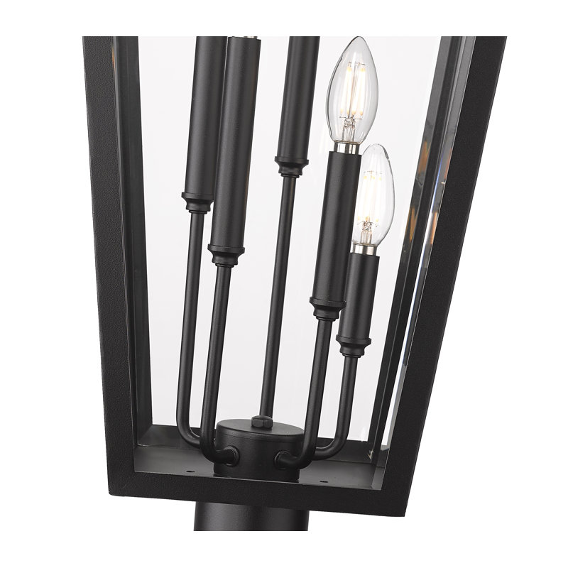 Luminaire d'extérieur sur pied 5 lumières Barling, H 122,25 po x l 16 po x P 16 po