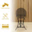 Support à globe décoratif décoratif en acier 11,5 po-2085343632