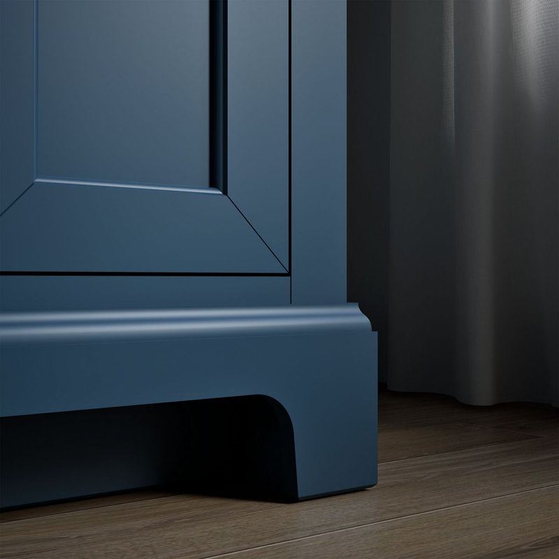 Charlemont 24 In. Bathroom Vanity Cabinet With Sink And Quartz Top, Tidal Blue