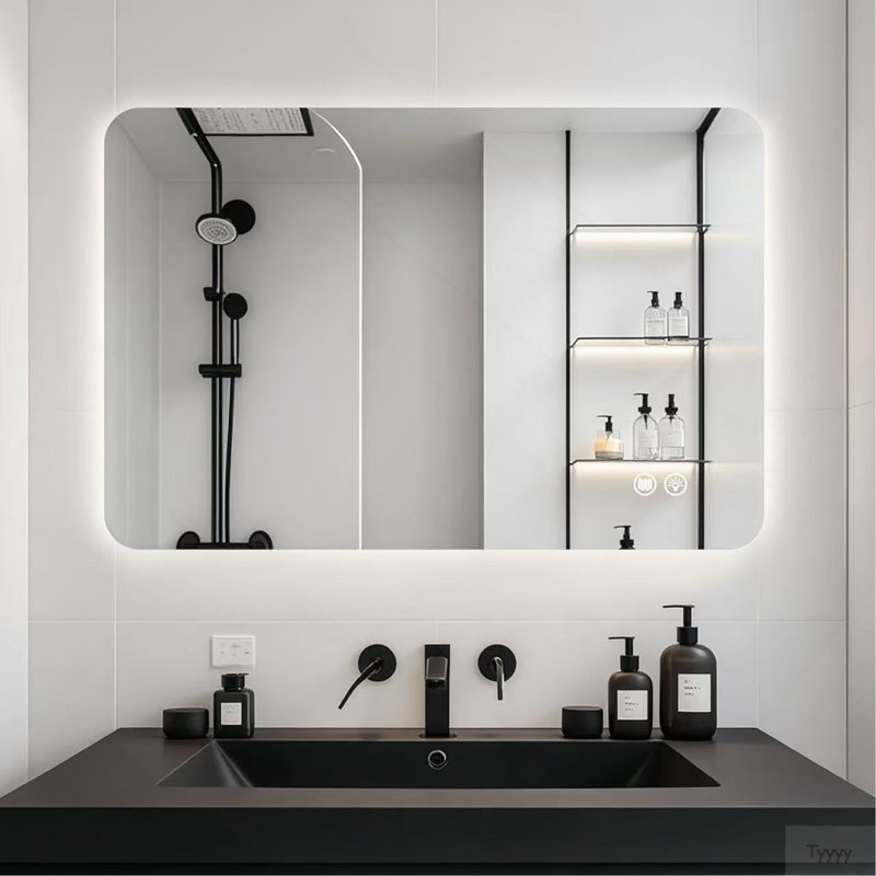 Miroir rectangulaire rétroéclairé