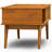 Draper 48"W Solid Wood Mid-Century Modern Lift Top Coffee Table with Storage Compartment, Open Shelf and Angled Legs
