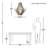 Kayla 6 - Light Dimmable Empire Chandelier