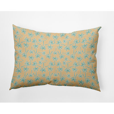 Floral Outdoor Reversible Throw Pillow