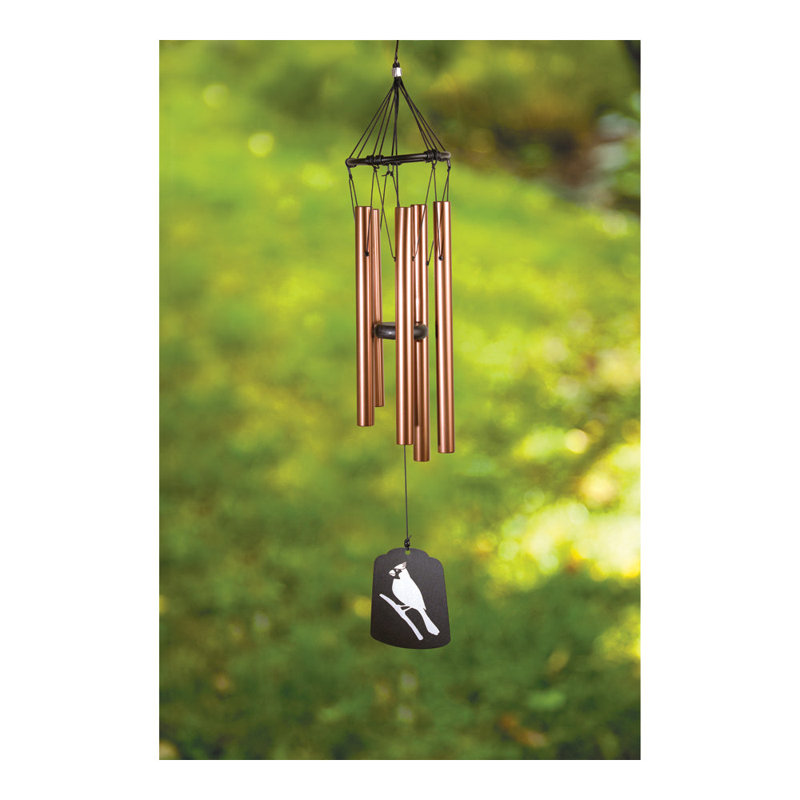  Carillon inspirant anneau de bronze carillon H 2,7 po
