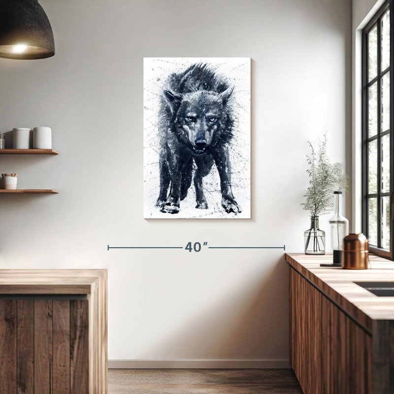 Brampt Angry Wolf, 36" H x 24" W
