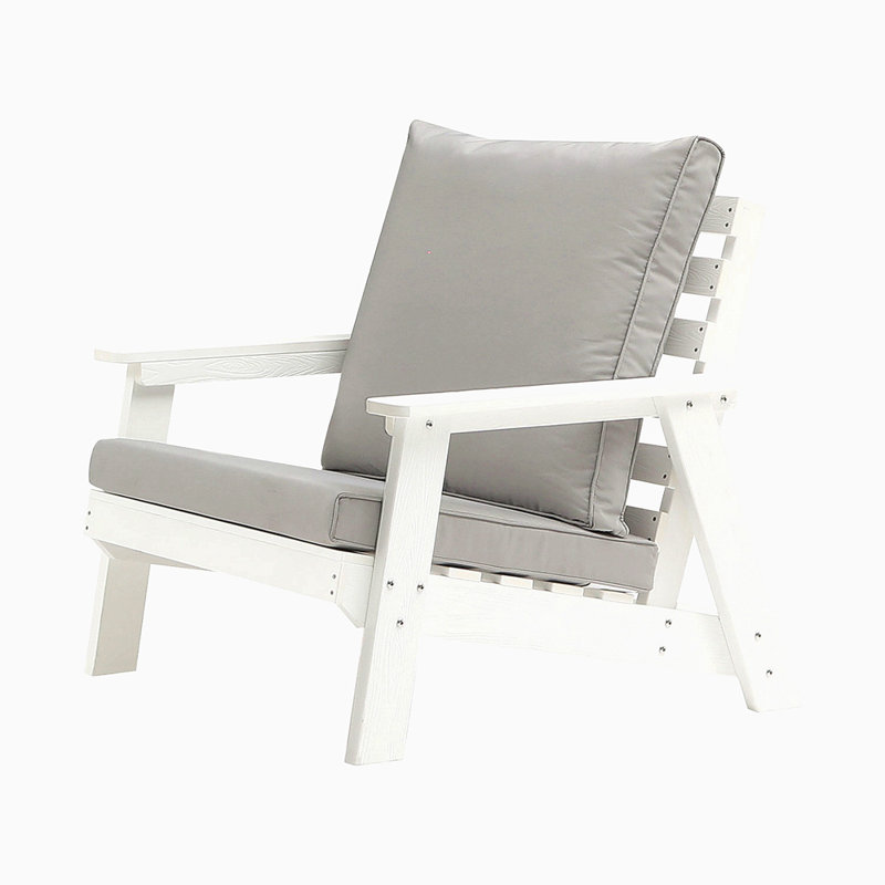 Canapé d'extérieur simple avec coussin toutes saisons