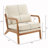 Elizabeth Solid Wood Upholstered Armchairs-2104865644