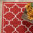 Russo Geometric Brick Red/Ivory Indoor/Outdoor Area Rug-1652942740