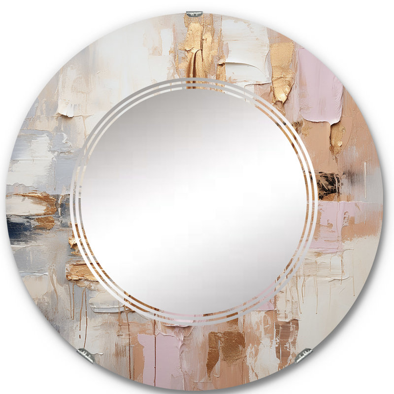 Meadbrooke - Miroir mural moderne rond, 24 po x 24 po