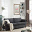 Canapé-lit convertible 2 en 1 Sofas, 80,7 pouces pour le salon | Gris | Tissu + métal