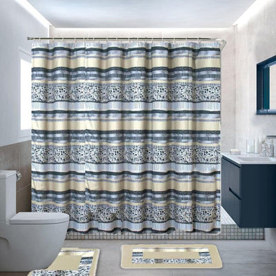 Shower Curtain with Hooks Included