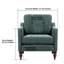 Fauteuil rembourré avec accoudoirs carrés et capitonnés-579925428