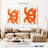 Burnt Orange Abstract - Wrapped Canvas Print-190857445
