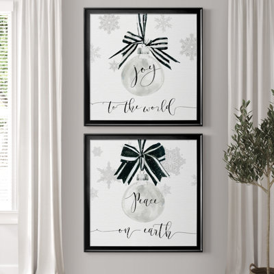 " Joy Ornament " 2 - Pieces