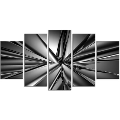 " Futuristic Crystal Background " 5 - Pieces