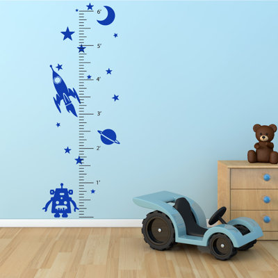 Décalcomanie murale espace robot de croissance