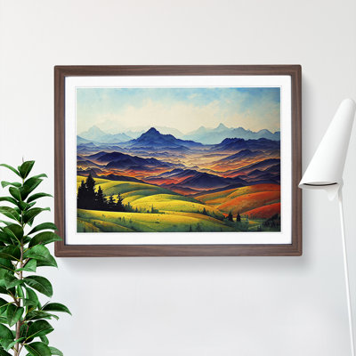Spring Mountain Scene - Framed Print
