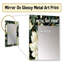 Brezlyn Green Pe pivs Love Damask Poetry - miroir floral, miroir mural floral unique, impression d'art en métal-1426392275