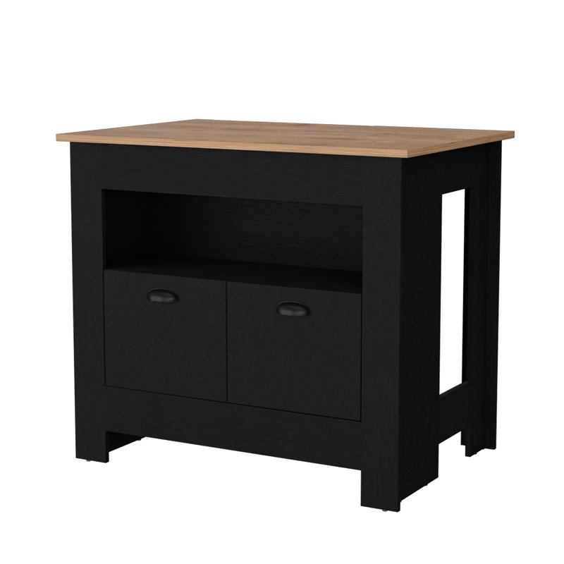 Wenge 2-Door Kitchen Island, Wenge