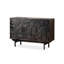 Buffet rétro en bois massif noir