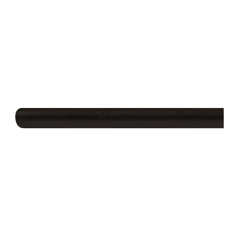 Arch 6' Straight Fixed Shower Curtain Rod, Matte Black