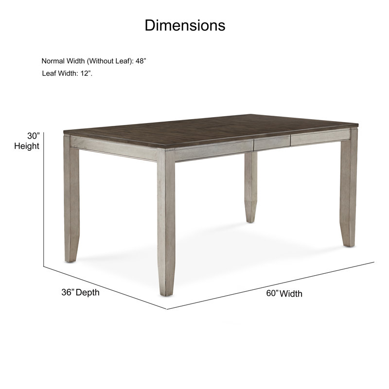Alohna Extendable Acacia Solid Wood Dining Table