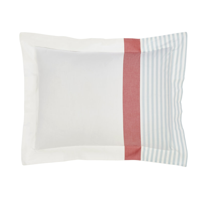 Taie décorative La Jolla, Roux / Aqua, Standard