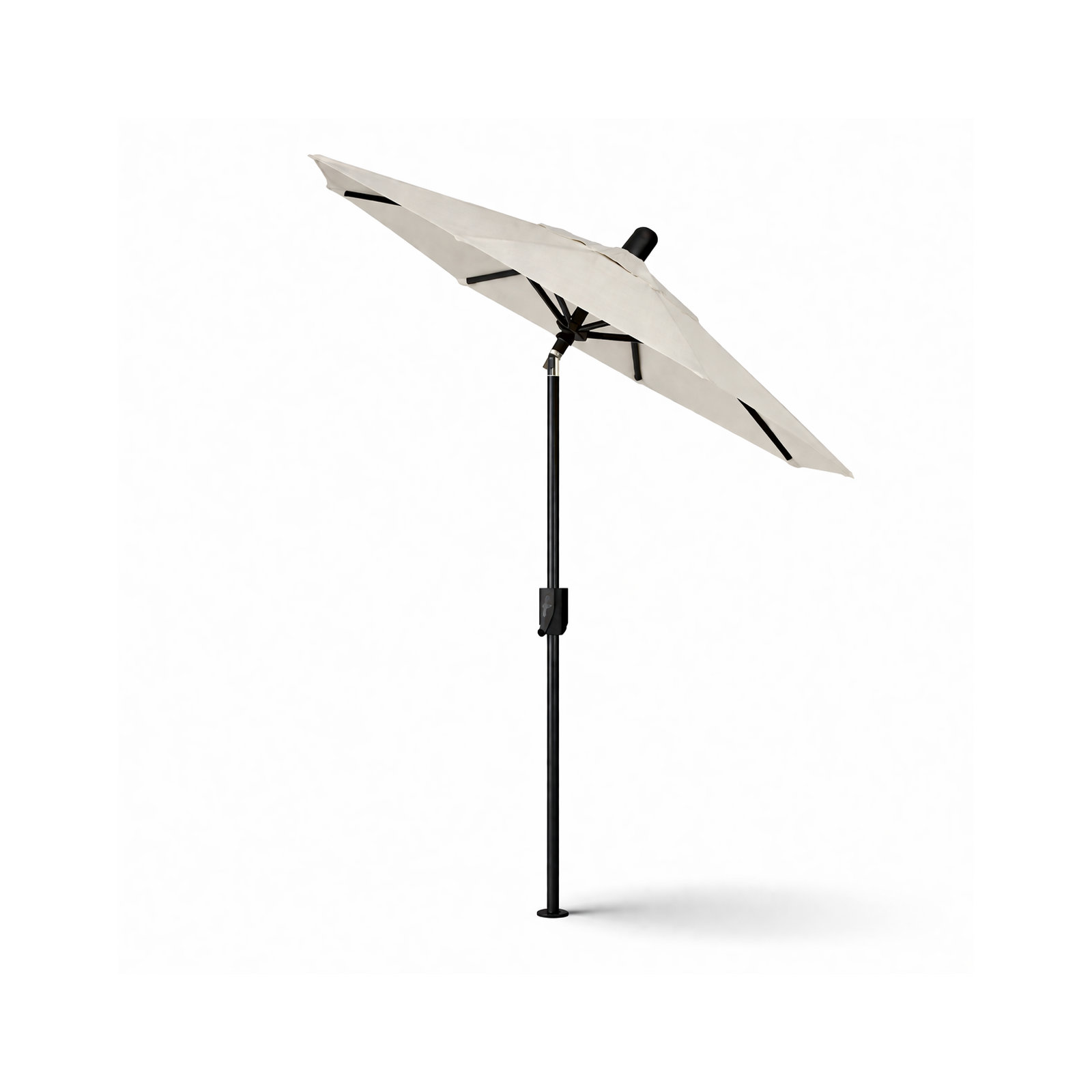 Natalie 74.5'' Outdoor Umbrella, Black Sapphire, Canvas Natural