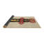 Tapis en laine brun / noir / rouge-531509713