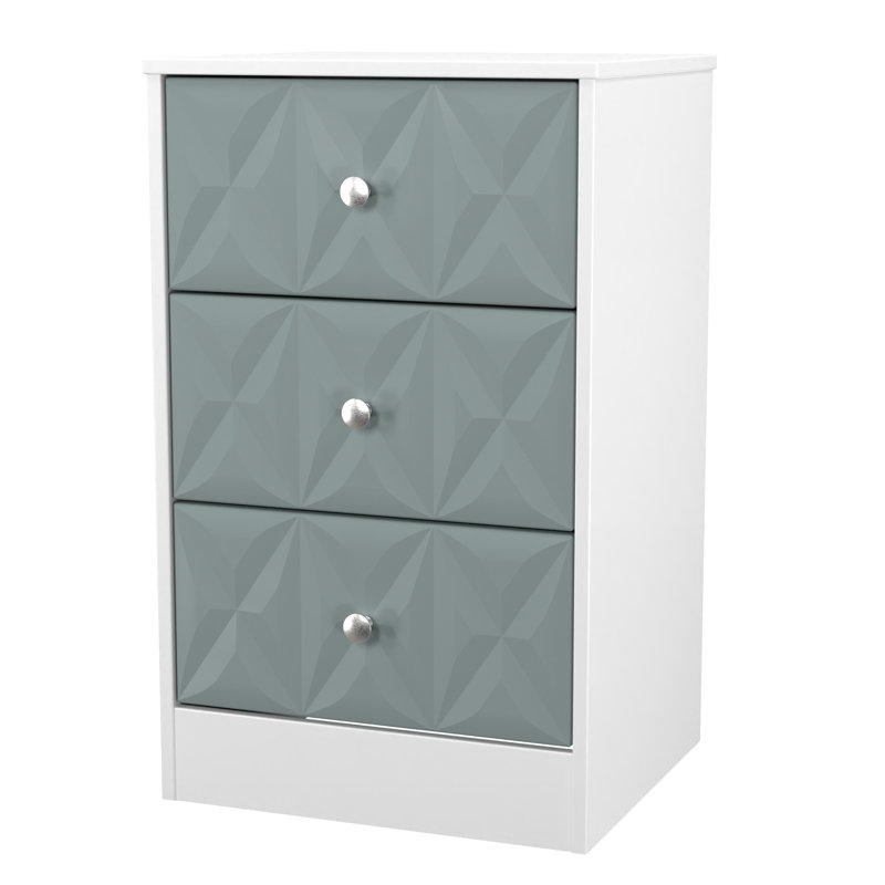 San Jose Bedside Table, Duck Matt/White Matt