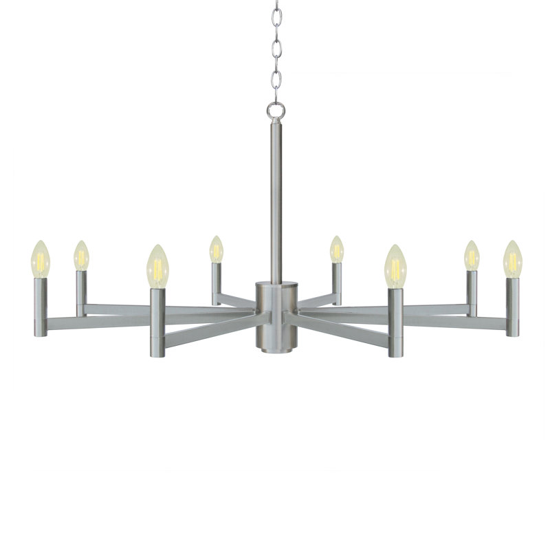 Plafonnier lustre 8 lumières Cowart