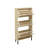 Modern 3-Door Shoe Rack, Freestanding Storage For Entryway, 44Lb Load Capacity, Engineered , -Proof, Sun-, Smooth Finish, 2 Compartments Each Layer, Black Handle, Matte Textured Metal Base, Slip-1601422750