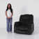 40.55''Wide Modern  Microfiber Heated Massage Manual Recliner With Hidden Cup Holders  and Side Pocket